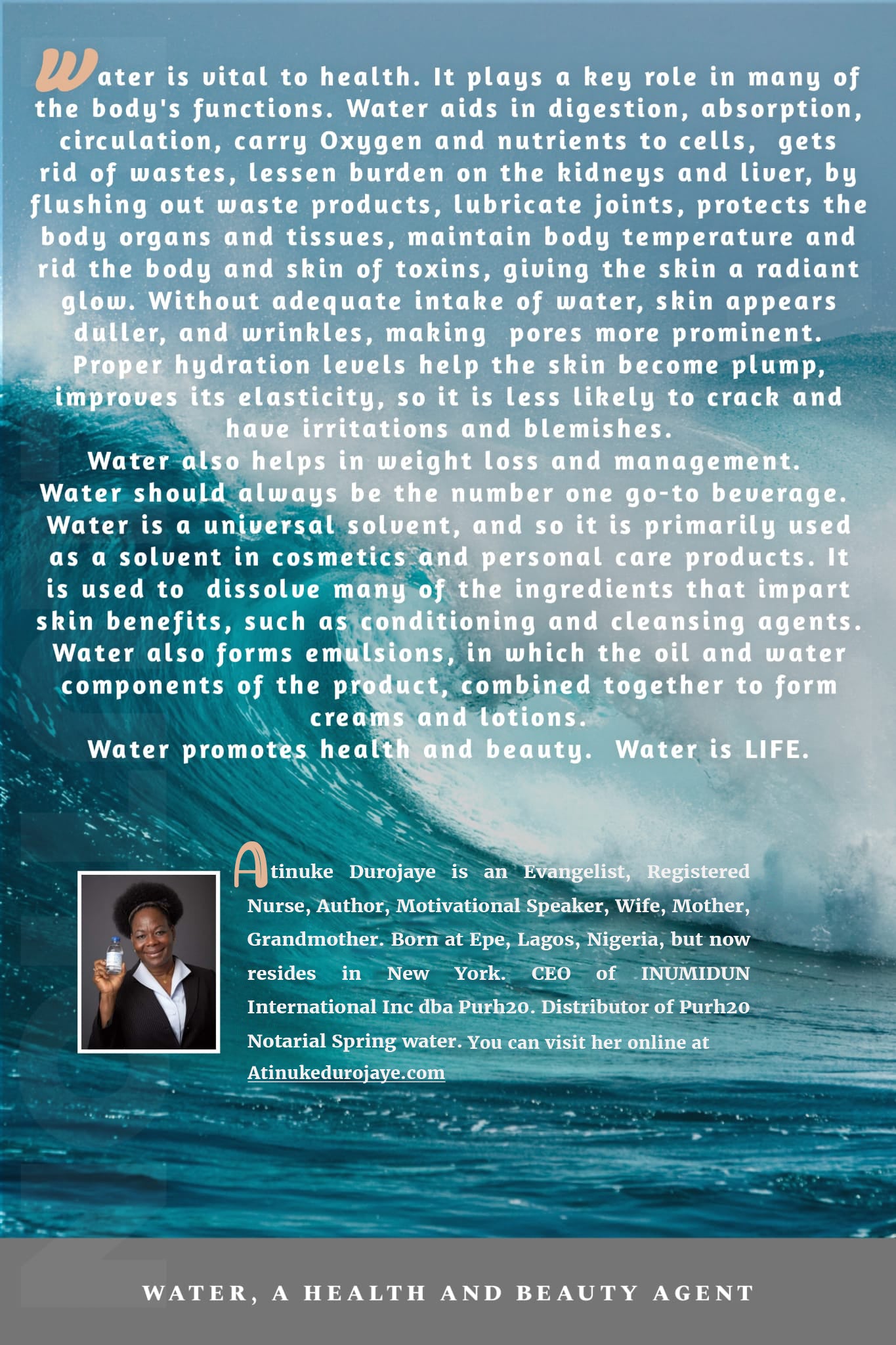 Water the Miracle of Life, Series Four - Water, a Health and Beauty Agent (Ebook)